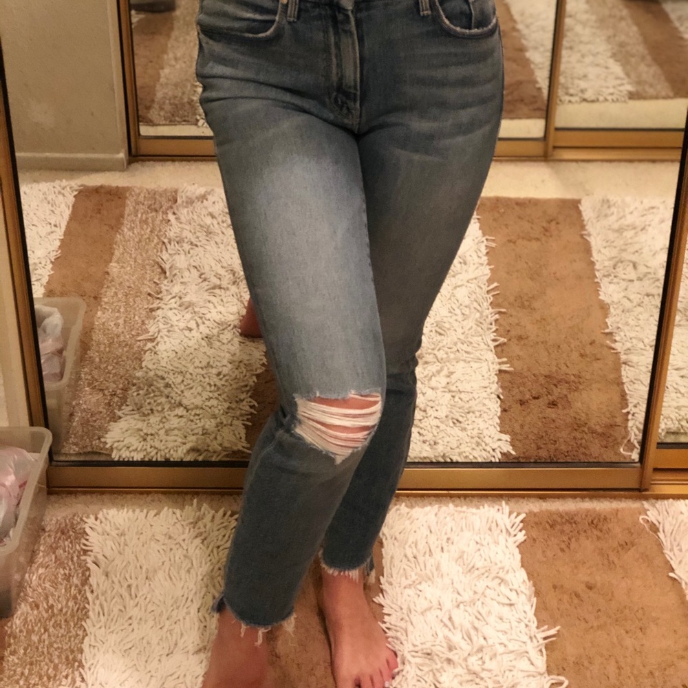 MOTHER the looker ankle step fray